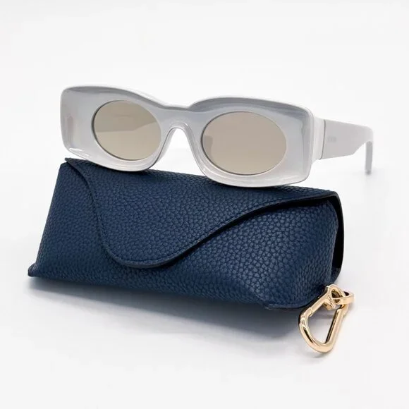 NEW LOEWE SUNGLASSES LW40033I 24C SILVER UNISEX EYEWEAR - Picture 2 of 10